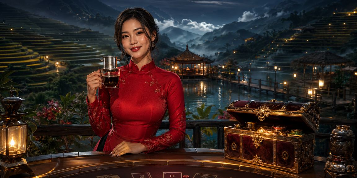 Phòng chơi casino hiện đại với ánh sáng sống động tại Việt Nam